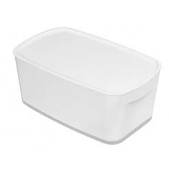 Caja Leitz MyBox WOW pequeña con tapa, blanco/gris (318x128x191)