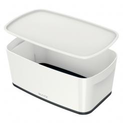 Caja LEITZ MyBox WOW pequeña con tapa, negro/blanco