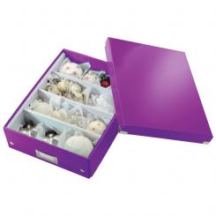 LEITZ Caja organizadora Click & Store Mediana (280x100x370 mm), violeta