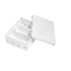 LEITZ Caja organizadora Click & Store Pequeña (220x100x285 mm), blanco
