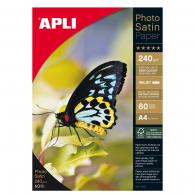 Caja Papel APLI Inkjet Photo Sa.240Gr.60H