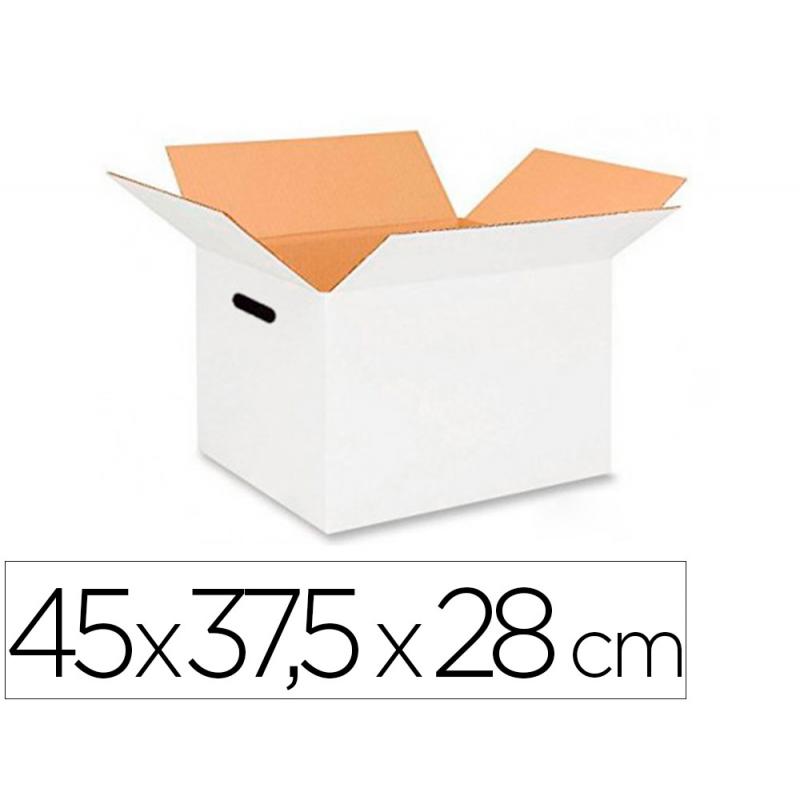 caja-para-embalar-q-connect-blanca-con-asas-doble-canal-450x280-mm