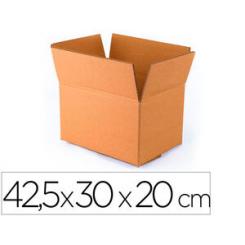 Caja para embalar Q-CONNECT americana con fondo automaticocarton canal simple 3 mm colorcolor kraft 425x300x200 mm