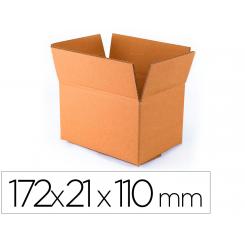 Caja para embalar Q-CONNECT americana ultrarresistente carton reciclado canal doble 7mm color kraft 172x217x110 mm
