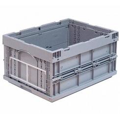 Caja Plástica de Almacenaje Plegable 396X297 mm Gris