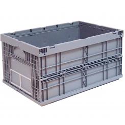 Caja Plástica de Almacenaje Plegable 594X396 mm Gris