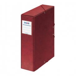 Caja Proyecto Dohe Cartón Forrado Lomo 9 cm Rojo