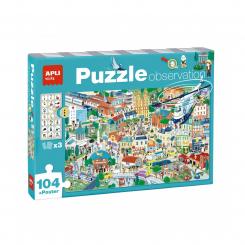 Caja puzzle APLI Observacion Ciudad 104U