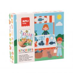 CAJA STICKERS BOX ILUST. MERCADO