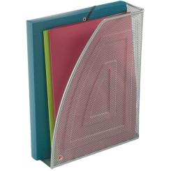 Cajetín archivo rejilla Mesh Multiposición A4 y folio 255x85x325 mm gris
