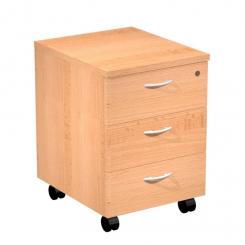 Cajonera Movil Presto 3 Cajones Haya 43 x 60 x 52 cm