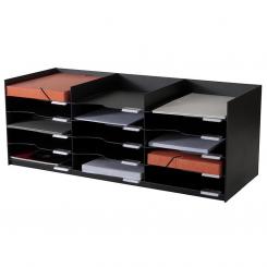 Cajones Armario Paperflow 15 Bandejas Negro