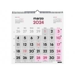 Calendario (2024) Finocam Pared Mensual Numeros Grandes 300X300
