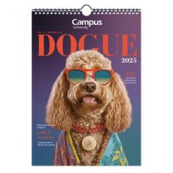 Calendario Anual 2025 Campus University Pared Perros 240 x 340 mm