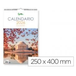 Calendario Espiral Pared LIDERPAPEL Imagenes Ciudades 2026 Para Escribir 25x40 cm Papel 157 gr