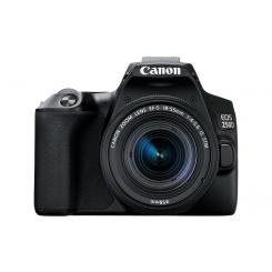 CAMARA DIGITAL CANON REFLEX EOS 250D+EF-S 18-55MM F/4-5.6 IS/ 24.1MP/ DIGIC 8/ 4K/ WIFI/ BLUETOOTH/ NEGRO