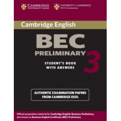 Cambridge BEC Preliminary 3 Students Book with Answers CAMBRIDGE