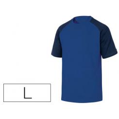 Camiseta De Algodon DELTAPLUS Color Azul Talla L