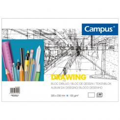 Campus Bloc Dibujo Luxe A4 Enc 20H 135G con Recuadro