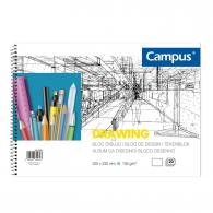 Campus Bloc Dibujo Luxe A4 Esp 20H 135G con Recuadro