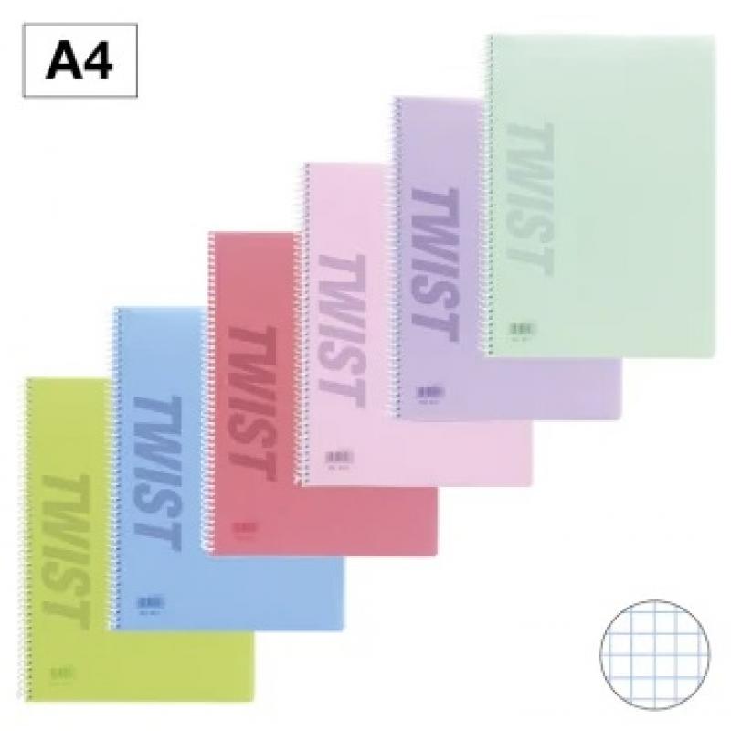 campus-bloc-espiral-twist-a4-tapa-plastico-80-hojas-90grs-cuadricula-4-mm-color-pastel