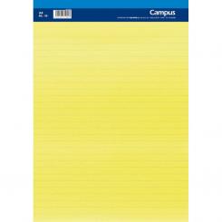 Campus Bloc Notas A4 50H 60G Rayado horizontal Microperforado Amarillas