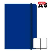 CAMPUS Libreta cosida A5 96 hojas 75 grs Lisa Azul