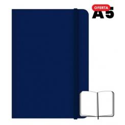 CAMPUS Libreta cosida A5 96 hojas 75 grs Lisa Azul Marino