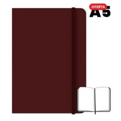 CAMPUS Libreta cosida A5 96 hojas 75 grs Lisa Granate