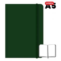 CAMPUS Libreta cosida A5 96 hojas 75 grs Lisa Verde Oscuro