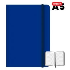 CAMPUS Libreta cosida A5 96 hojas 75 grs Rayado Horizontal Azul