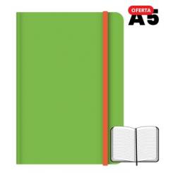 CAMPUS Libreta cosida A5 96 hojas 75 grs Rayado Horizontal Verde