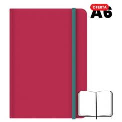 CAMPUS Libreta cosida A6 96 hojas 75 grs Lisa Fucsia