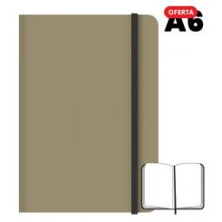 CAMPUS Libreta cosida A6 96 hojas 75 grs Lisa Gris