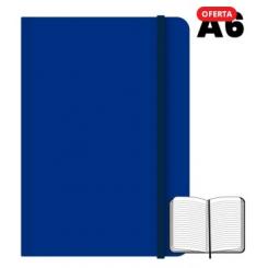 CAMPUS Libreta cosida A6 96 hojas 75 grs Rayado Horizontal Azul