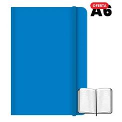 CAMPUS Libreta cosida A6 96 hojas 75 grs Rayado Horizontal Azul Claro
