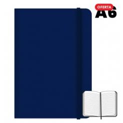 CAMPUS Libreta cosida A6 96 hojas 75 grs Rayado Horizontal Azul Marino