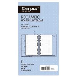 CAMPUS Recambio de hojas Cuaderno Multifunción, 40 hojas A6