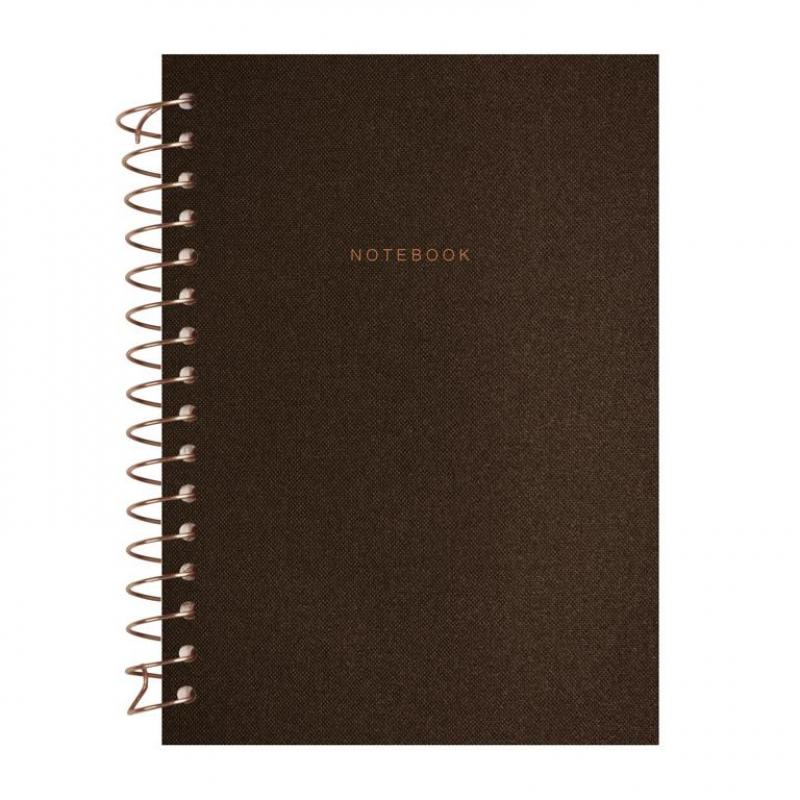 campus-university-bloc-cuaderno-de-espiral-a6-tapa-extradura-80h-100g-tela-marron