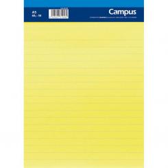 Campus University Bloc Notas Microperforado A5 50H 60G Rayado horizontal Amarillo