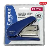 CAMPUS UNIVERSITY Grapadora Easy O, 20 hojas, blíster 1 ud. Color azul