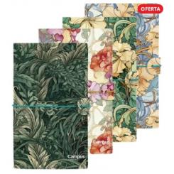 CAMPUS UNIVERSITY Libreta Travel Journal con cierre de goma 120x195mm