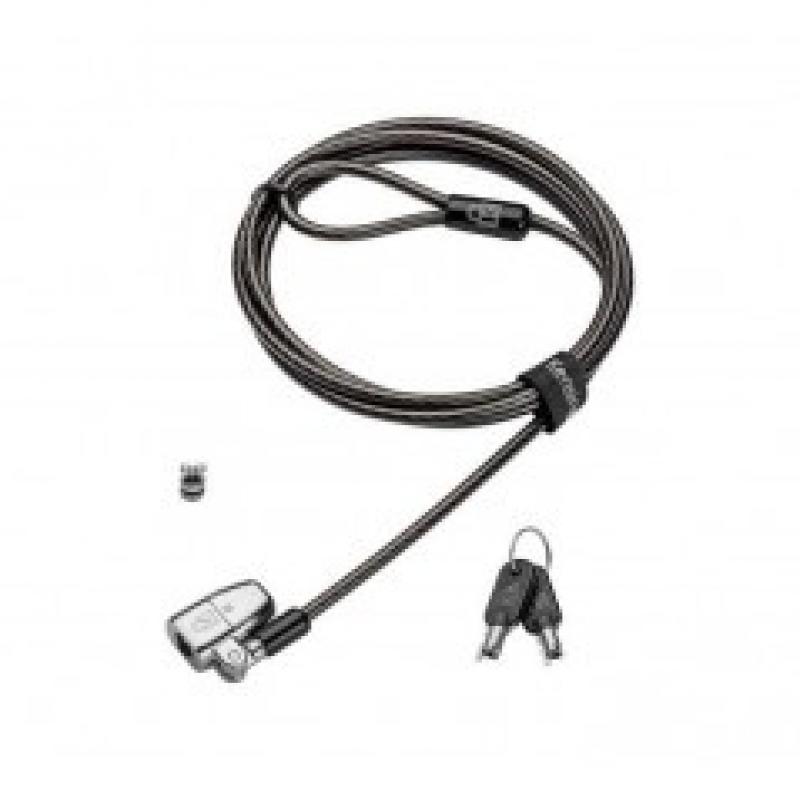 Candado para portátil con llave Kensington NanoSaver® con cabezal doble (slot Nano y T-bar)