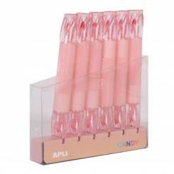 APLI Candy Markers Fluo Rosa 6U