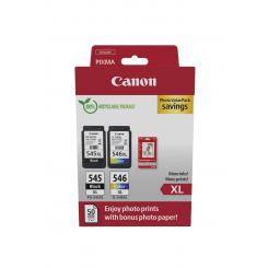 CANON CARTUCHO NEGRO/COLOR PG-545L/CL-546XL + PAPEL FOTO 4X6 (GP-501 50H)