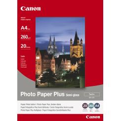 Canon Papel fotográfico Brillo Medio. 20 hojas. A4. 260G.