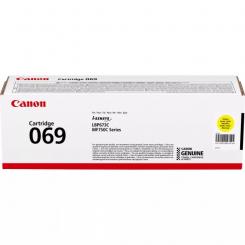 CANON Toner Amarillo 069Y: i-SENSYS LBP673Cdw, LBP673dw, MF752Cdw 1.900p.