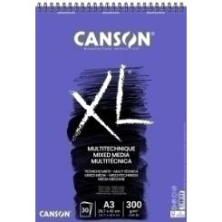 Canson Block De Dibujo Guarro-Canson Xl Mix Media (Espiral) 300G A3 30H Micro