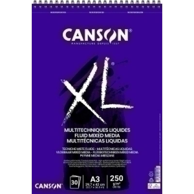 canson-block-de-dibujo-guarro-canson-xl-mix-media-fluido-fino-espiral-250g-a3-30h