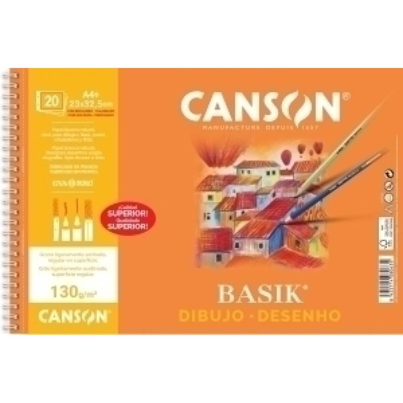 canson-guarro-block-de-dibujo-guarro-canson-basik-espiral-130g-a4-20h-micro-recuadro-2-taladros